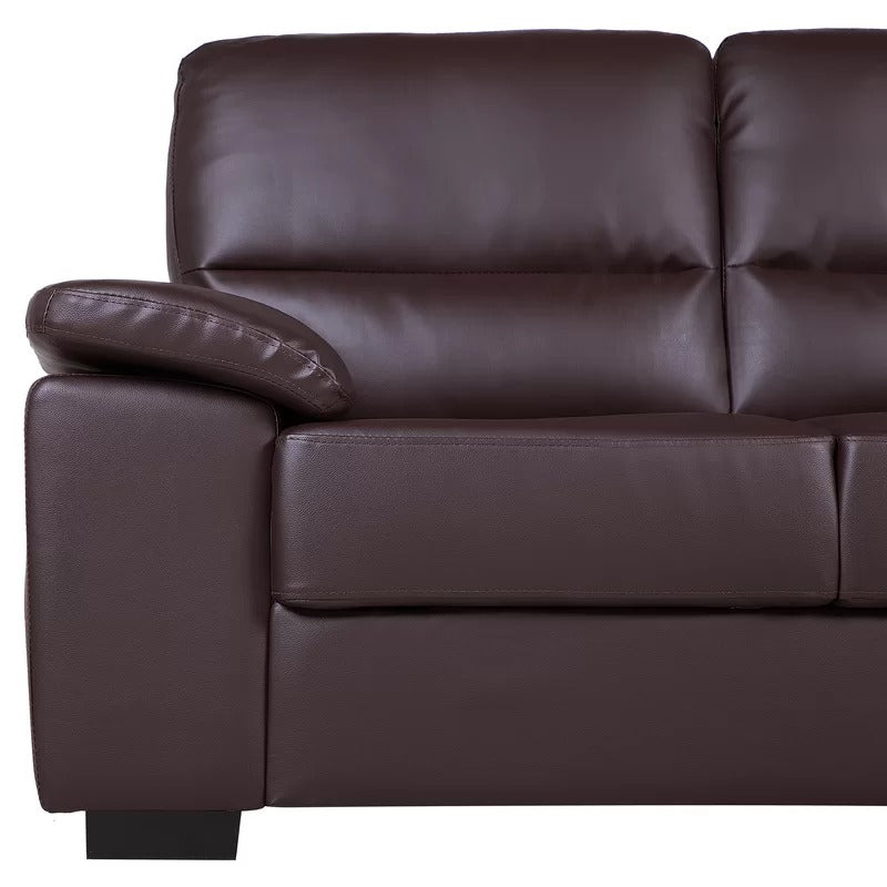 3 Seater Sofa:- Mahi Leatherette Office Sofa Set