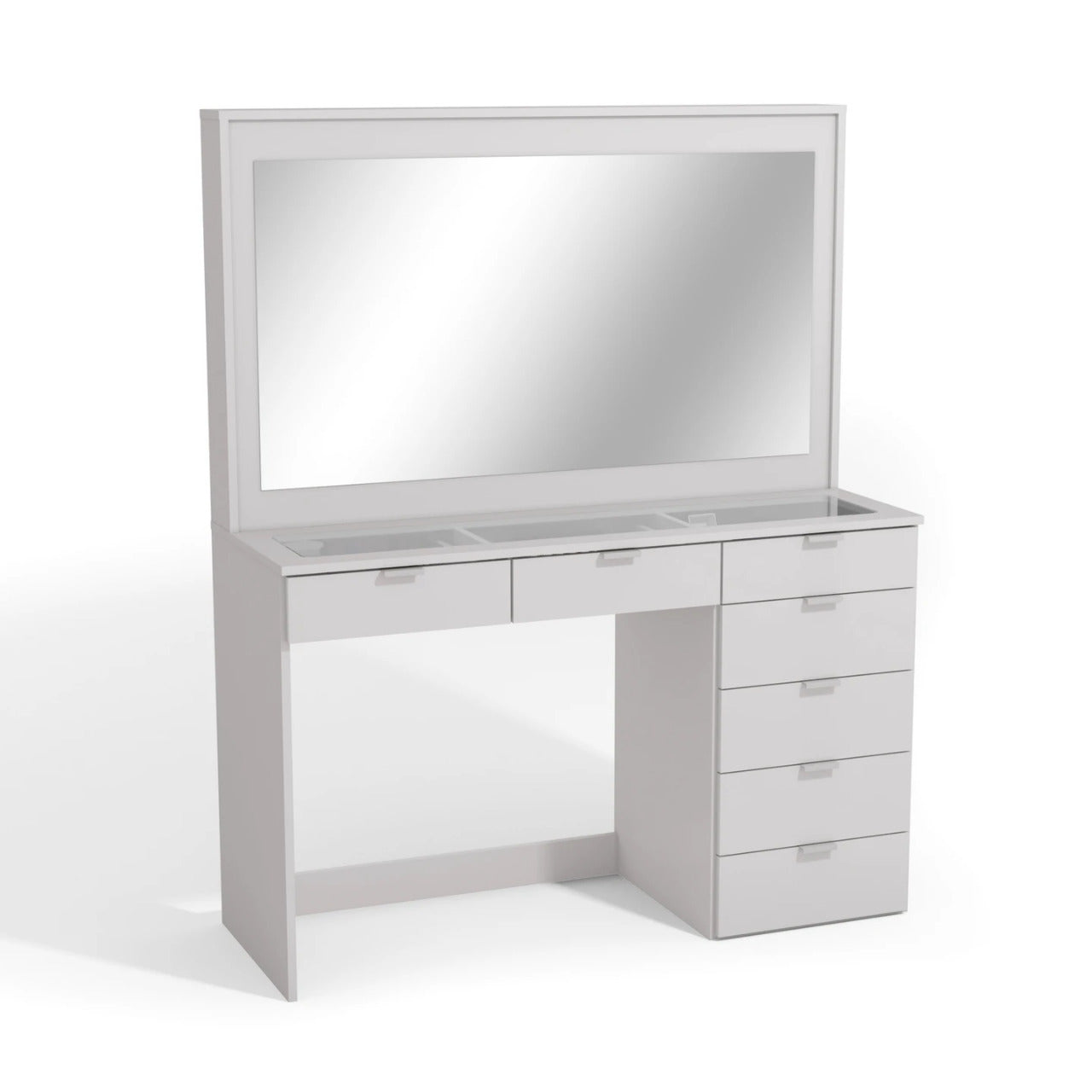 Makeup Vanity: Dressing Table with Glass Top