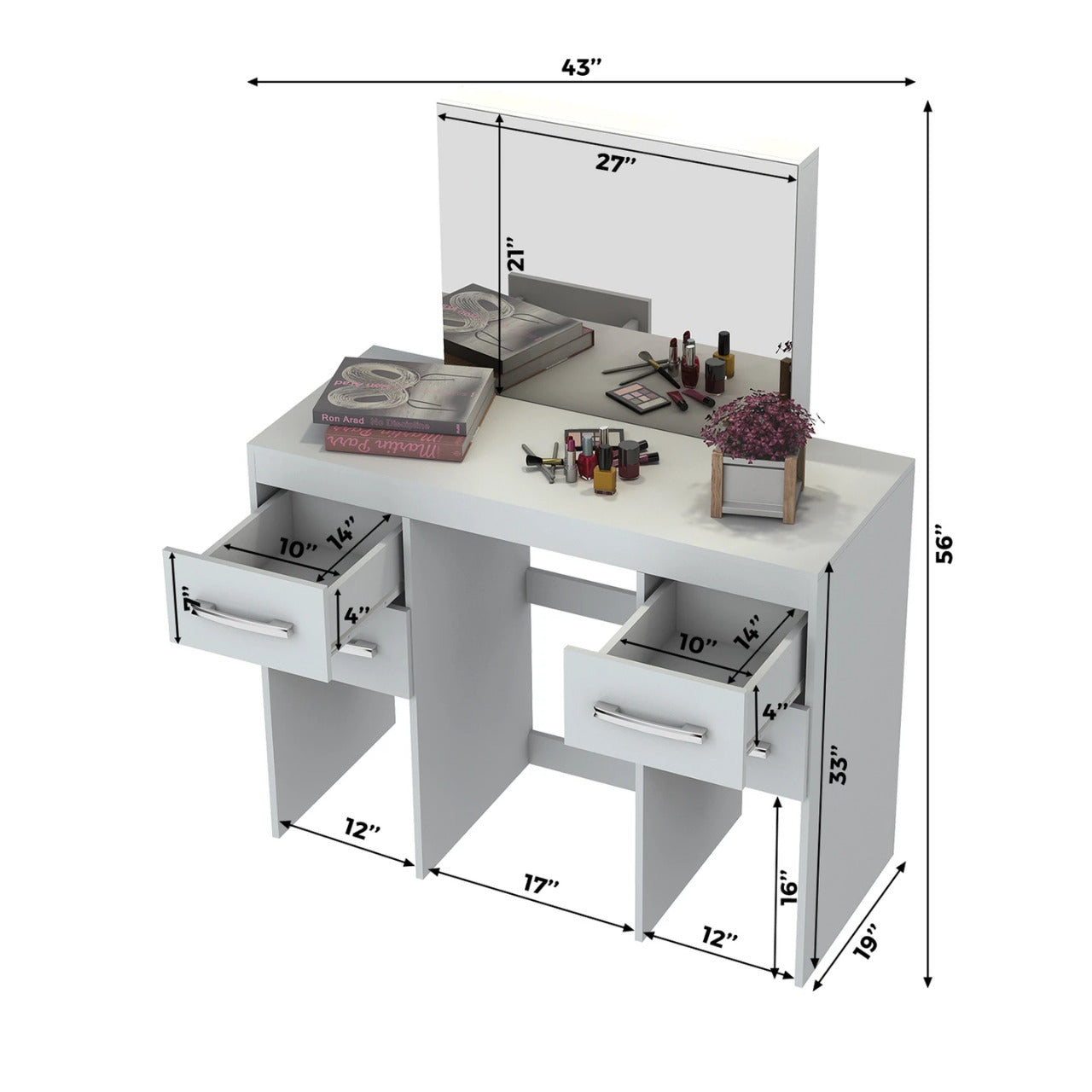 Makeup Vanity: Ellie Dressing Table