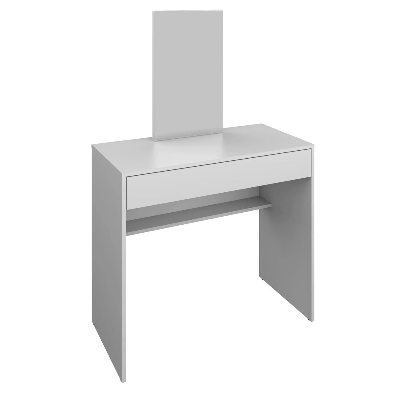 Makeup Vanity: Modern Dressing Table with Mirror & 1 Drawer