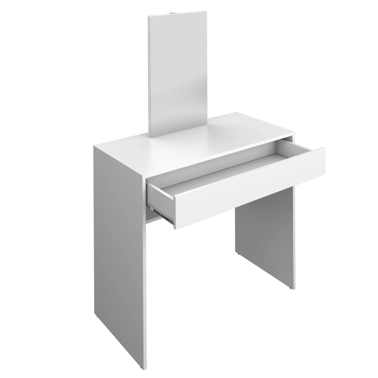 Makeup Vanity: Modern Dressing Table with Mirror & 1 Drawer