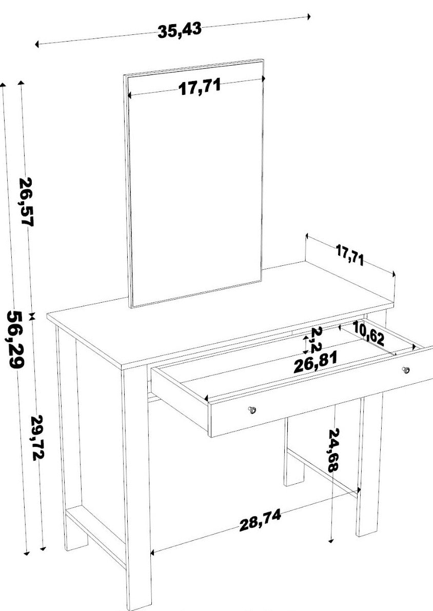 Makeup Vanity: Modern Style Dressing Table