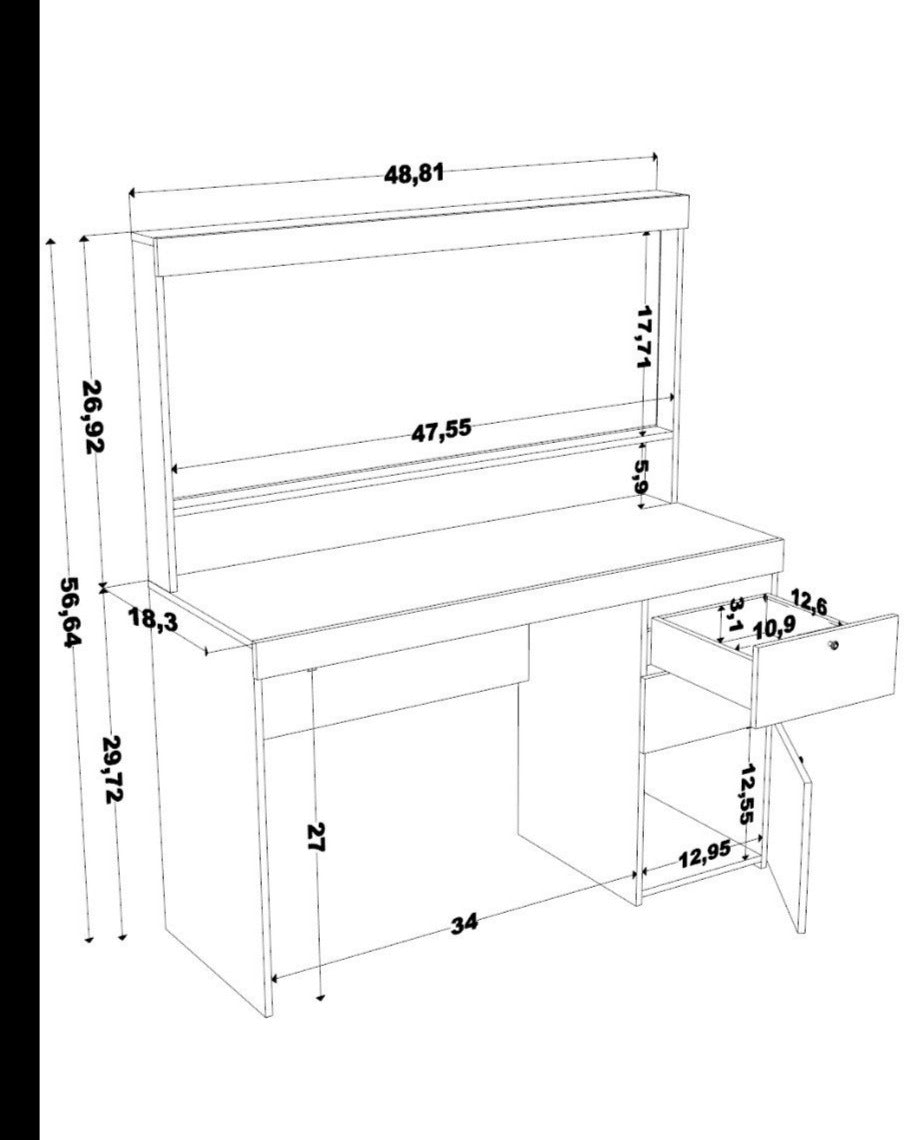 Makeup Vanity: Tom Dressing Table