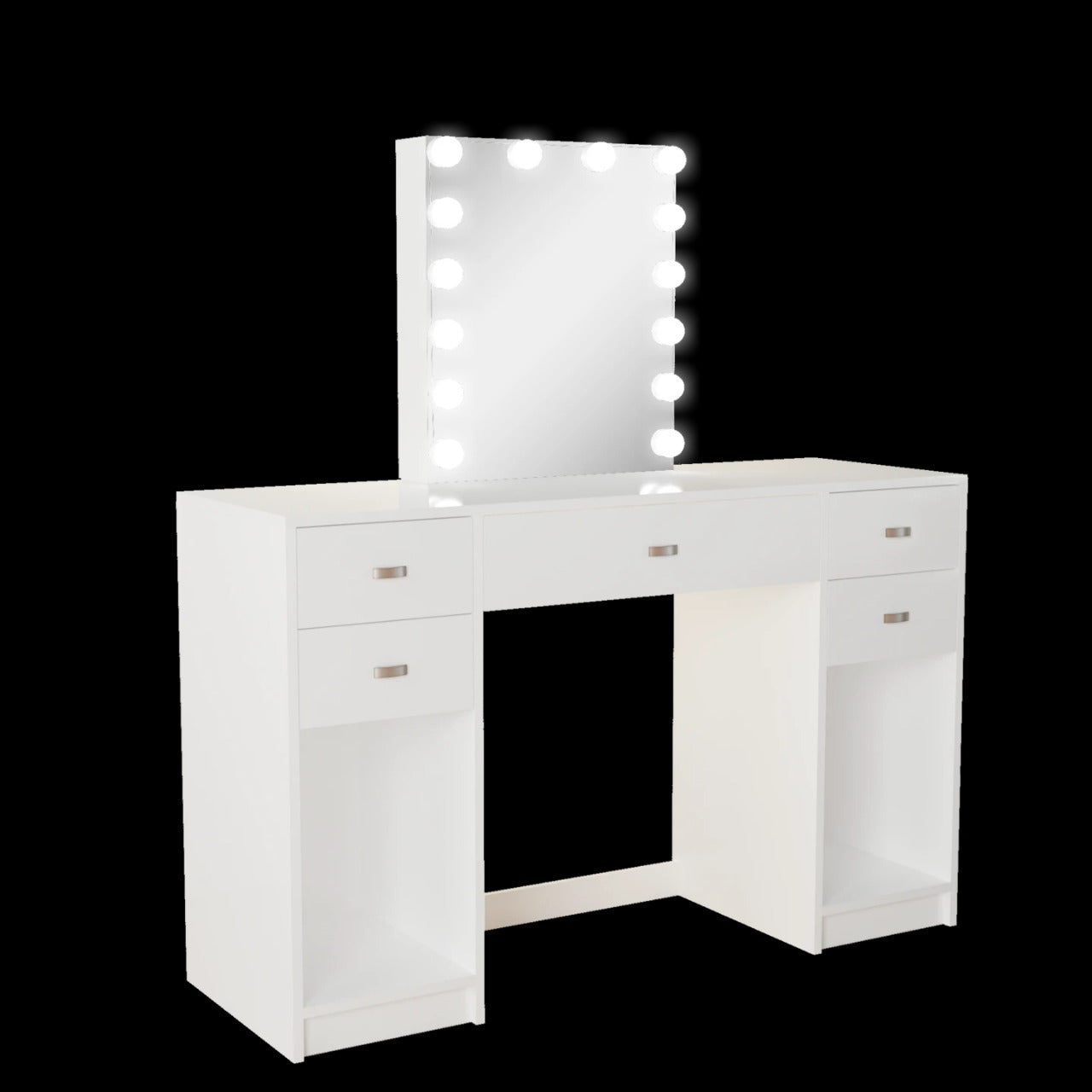 Makeup Vanity: kellie Vanity with Light Bulbs