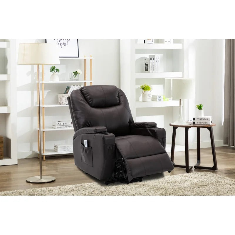 Massage Chairs: Eric Leatherette Heated Massage Chair