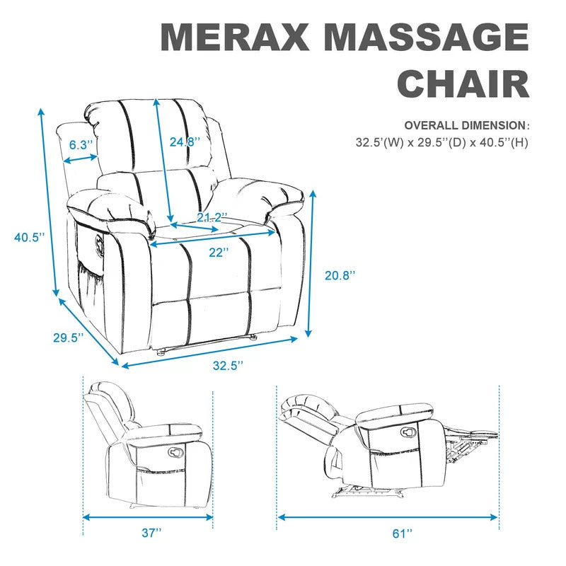 Massage Chairs: Heated Massage & Recliner Chair