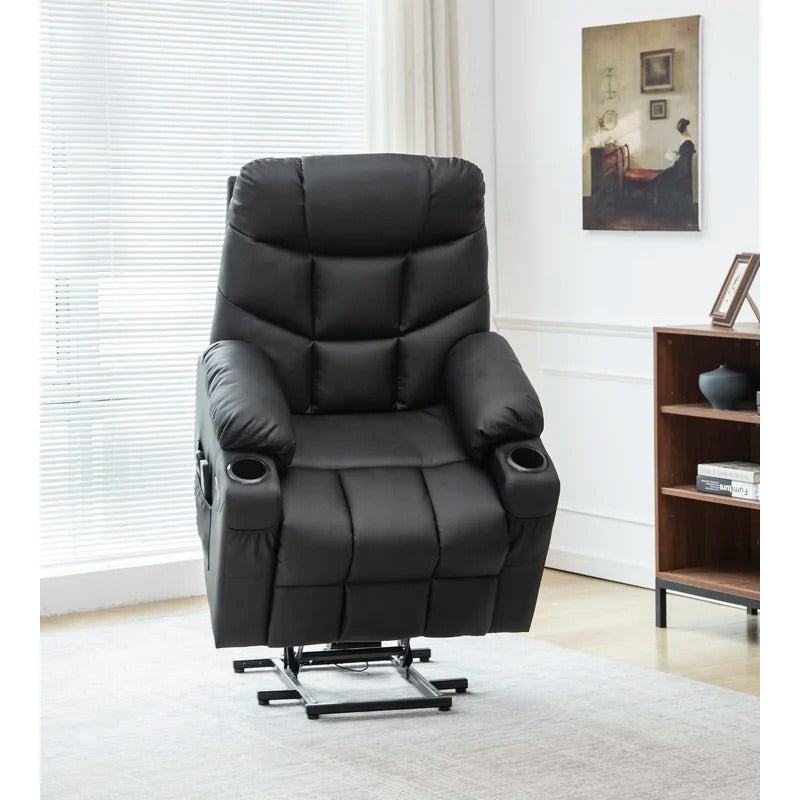 Massage Chairs: Modern Leatherette Adjustable Width Heated Massage Chair