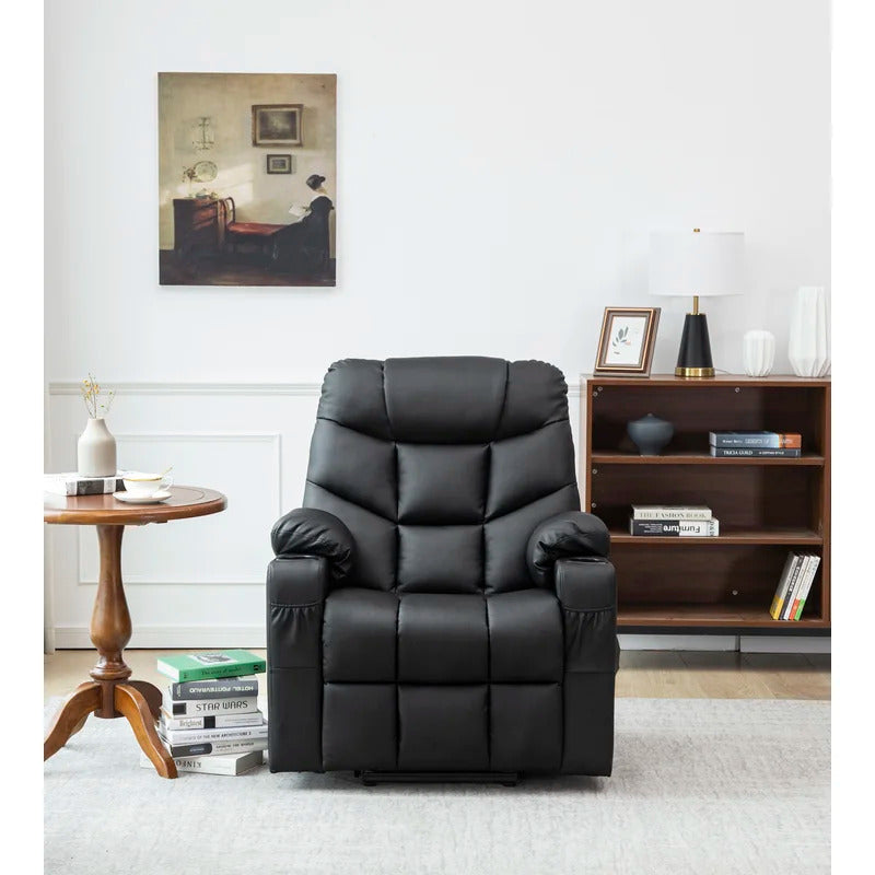 Massage Chairs: Modern Leatherette Adjustable Width Heated Massage Chair