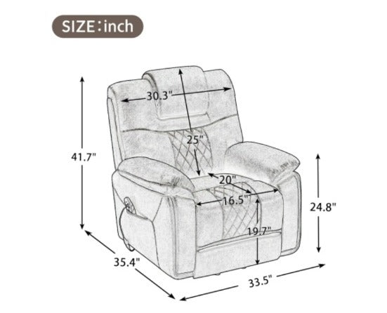 Massage Chairs Power Lift Chair With Adjustable Massage Function