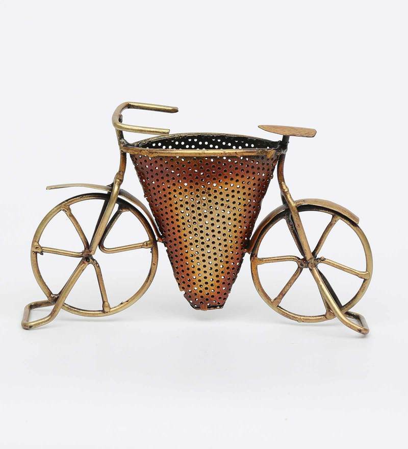Pen Stand - Metal Pen Holder In Copper Table Decor