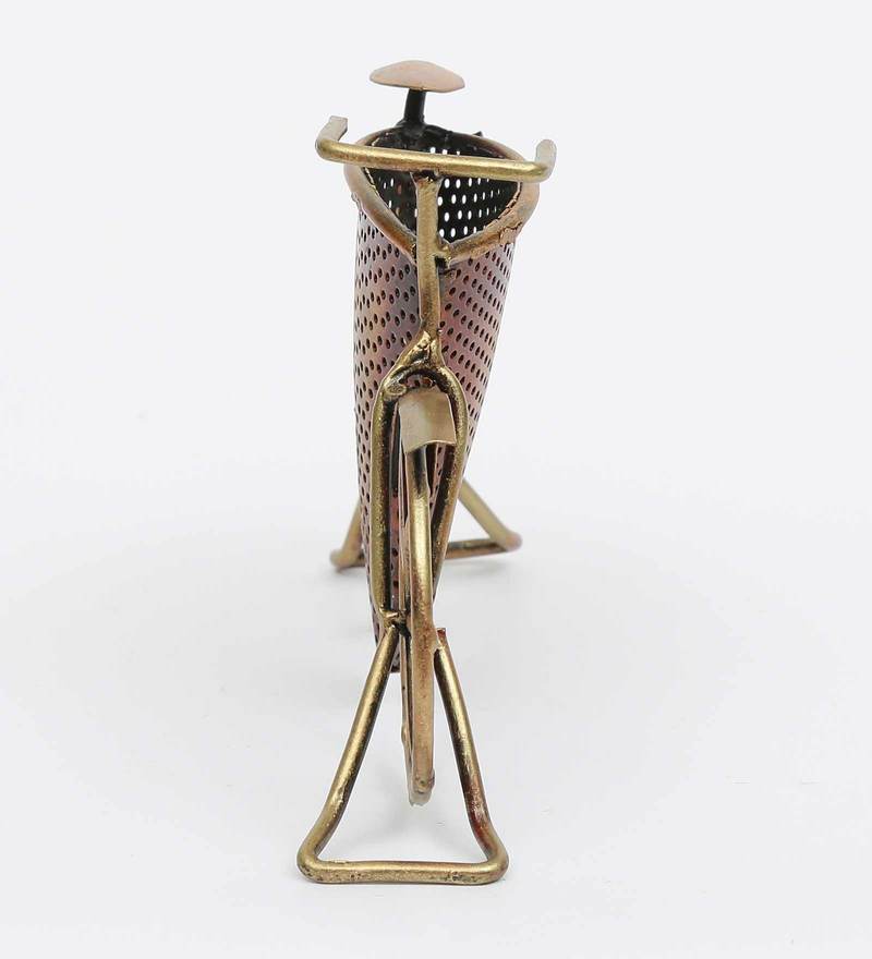 Pen Stand - Metal Pen Holder In Copper Table Decor