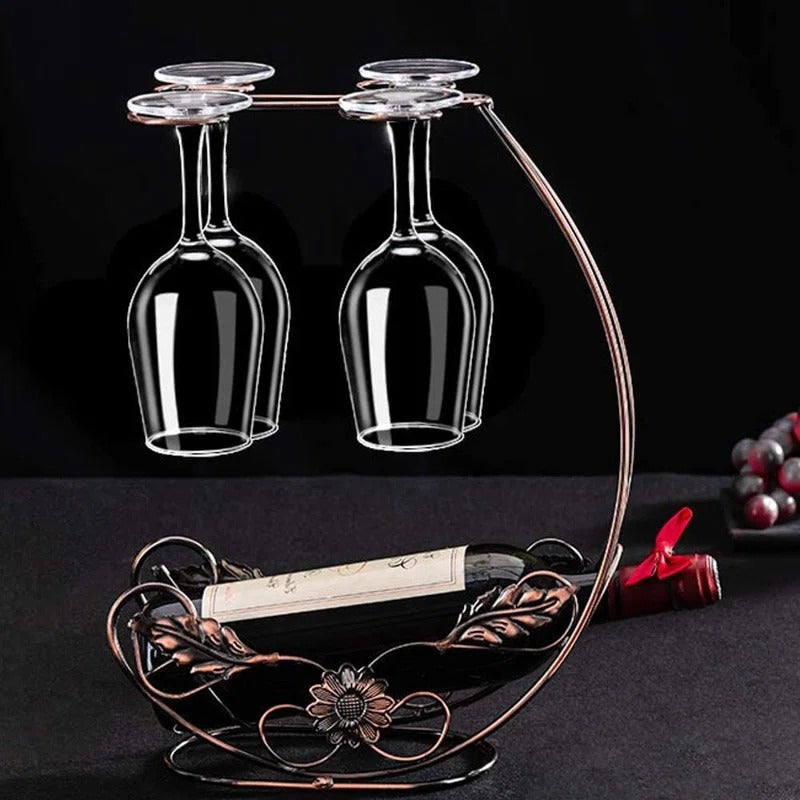 Display Rack: Metal Wine Bottle Rack