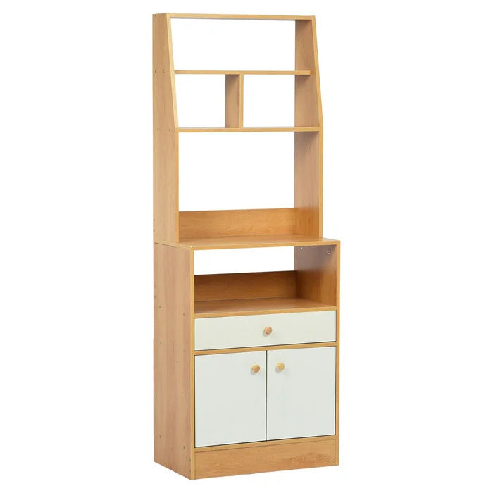Microwave Stands: Modern 55.7" Kitchen Pantry & Hutch Cabinets