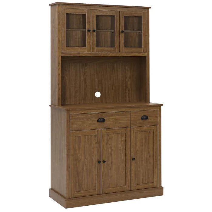 Microwave Stands: 71'' Kitchen Pantry & Hutch Cabinets