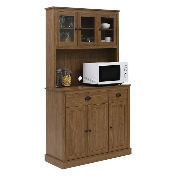 Microwave Stands: 70'' H Kitchen Pantry & Hutch Cabinets