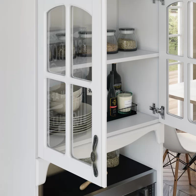 Microwave Stands : 73" Kitchen Pantry & Hutch Cabinets