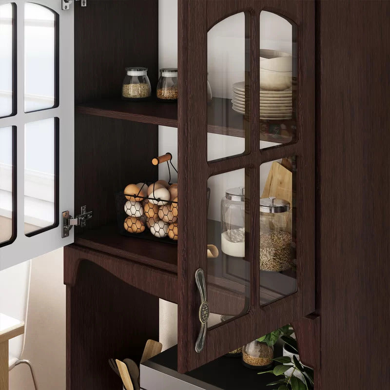 Microwave Stands : 73" Kitchen Pantry & Hutch Cabinets