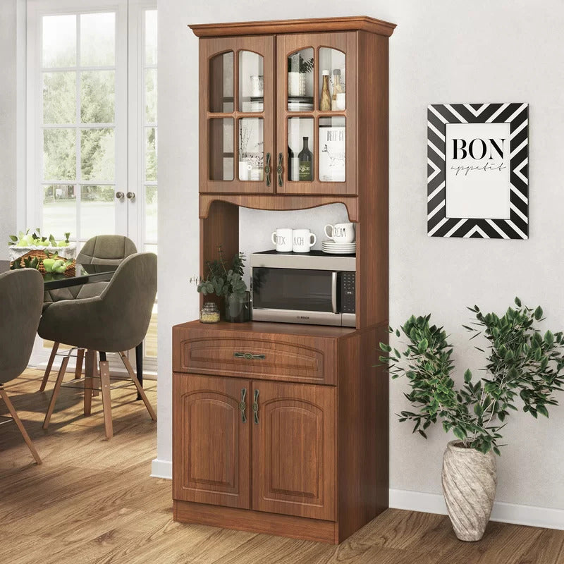 Microwave Stands : 73" Kitchen Pantry & Hutch Cabinets