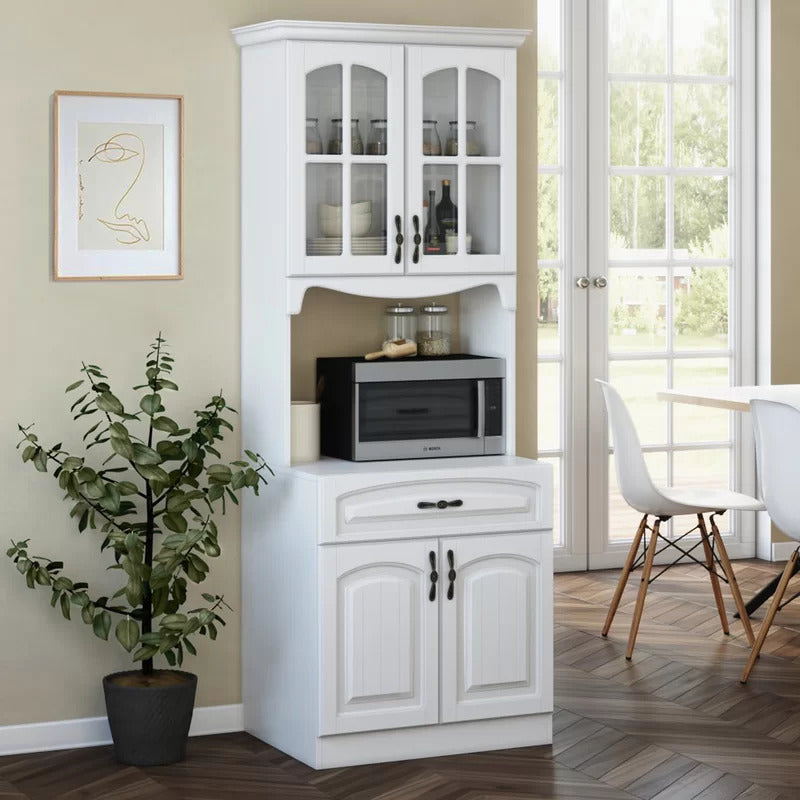 Microwave Stands : 73" Kitchen Pantry & Hutch Cabinets