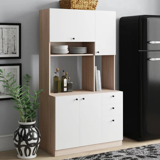 Microwave Stands: 71" Kitchen Cabinet & Hutch Cabinets