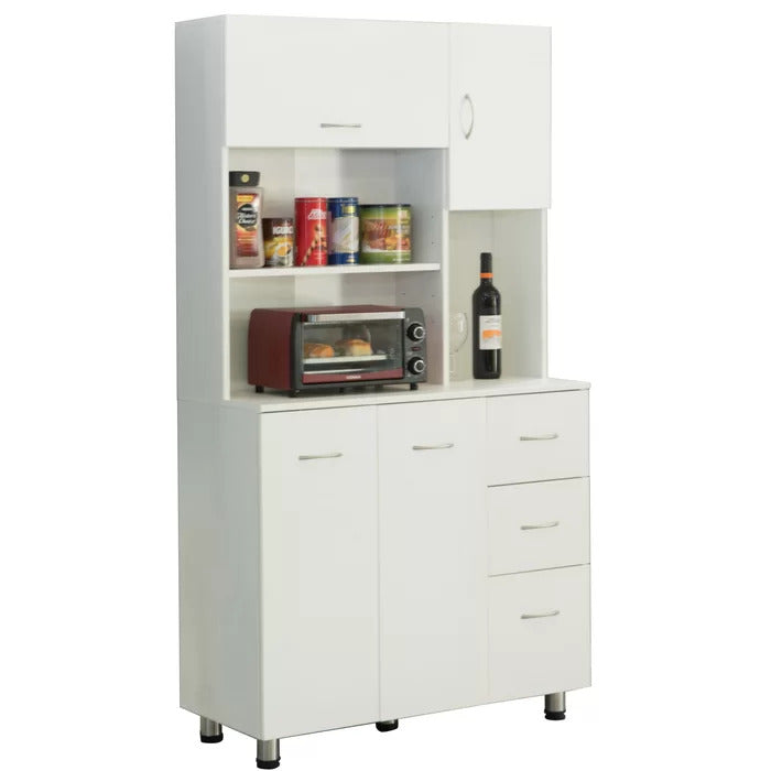 Microwave Stands: Arcel 66.5" Kitchen Pantry & Hutch Cabinets