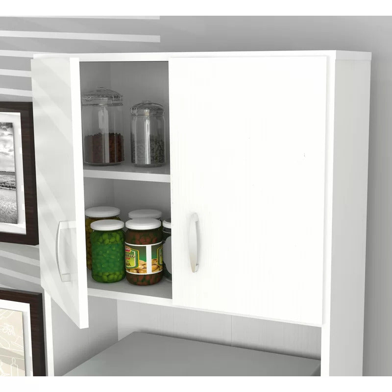 Microwave Stands : Classic 66" Kitchen Pantry & Hutch Cabinets