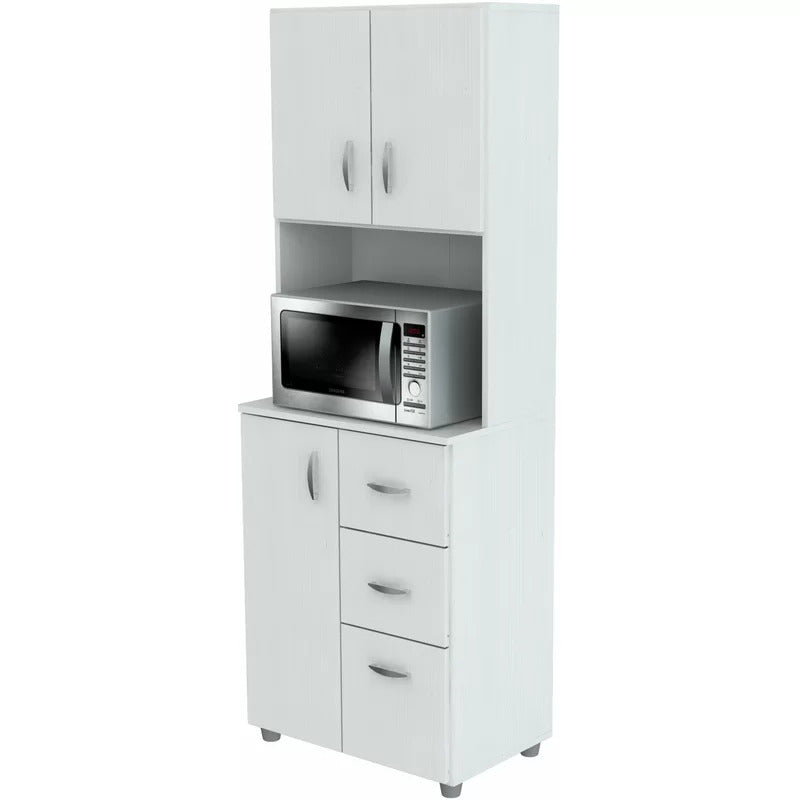 Microwave Stands : Classic 66" Kitchen Pantry & Hutch Cabinets