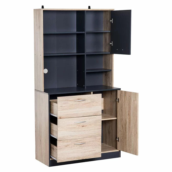 Microwave Stands: 67" Kitchen Pantry & Hutch Cabinets