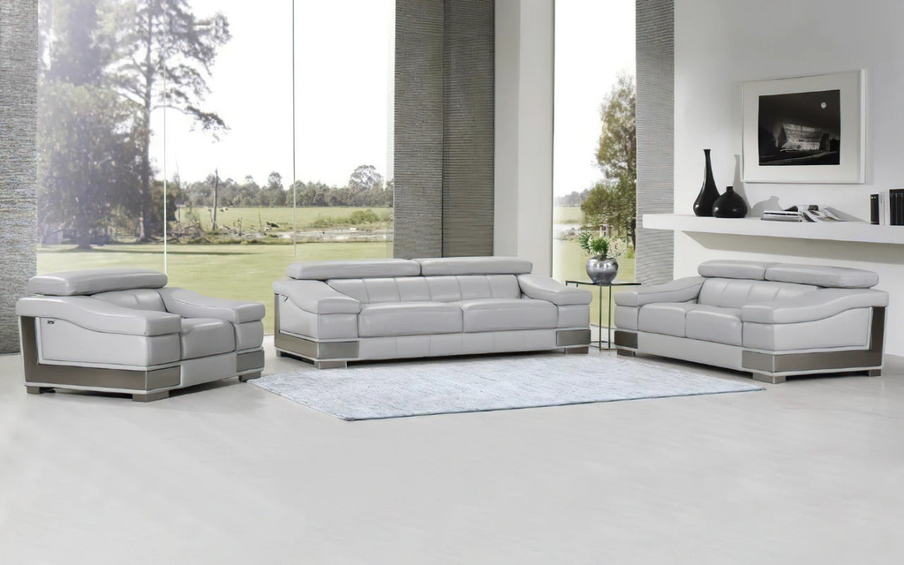 Modern Sofa Set: Black 5 Seater Sofa Set