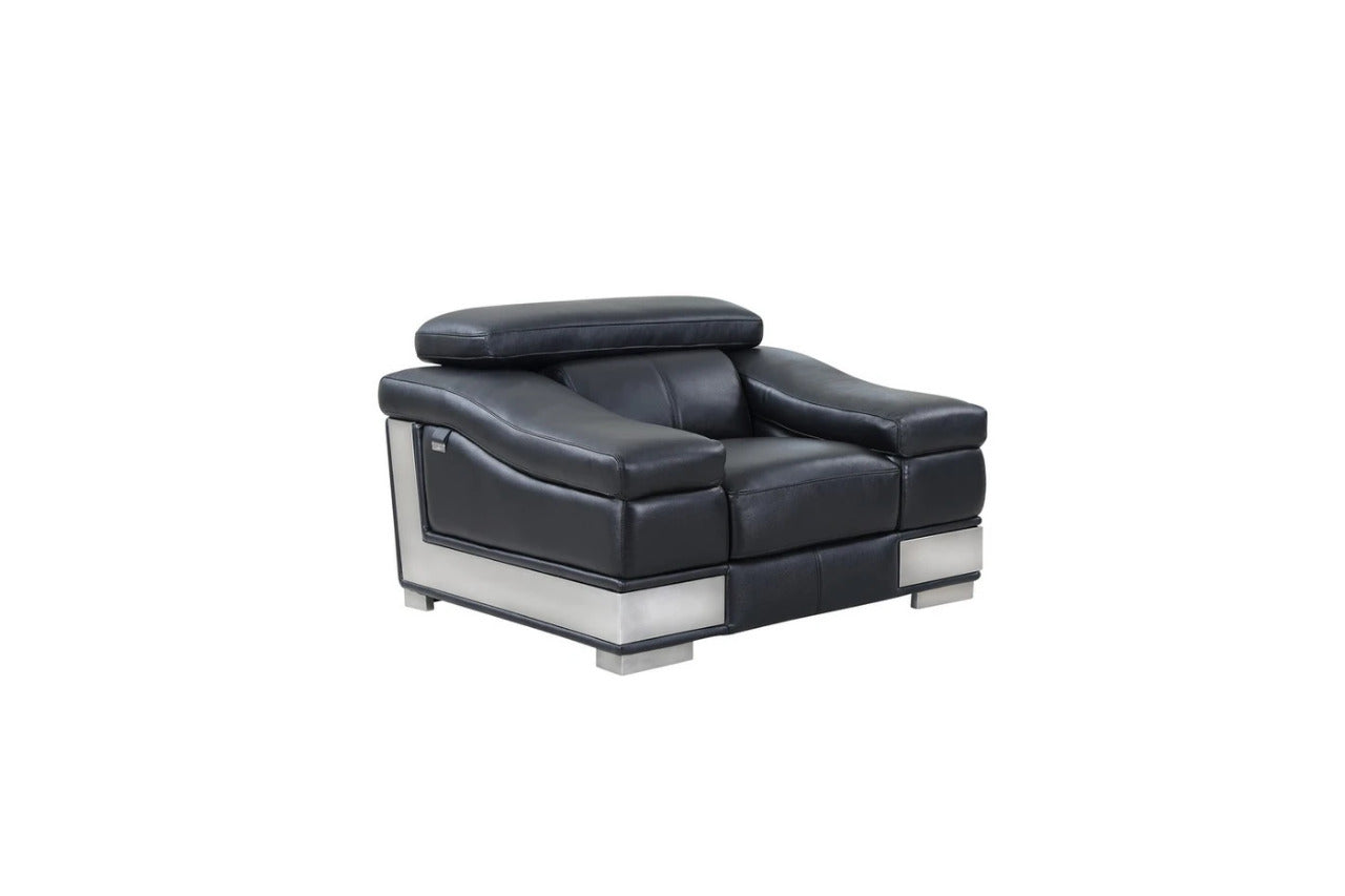 Modern Sofa Set: Black 5 Seater Sofa Set