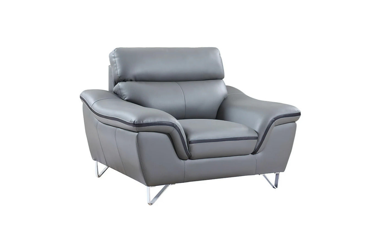 Modern Sofa Set: Leatherette 5 Seater Sofa Set