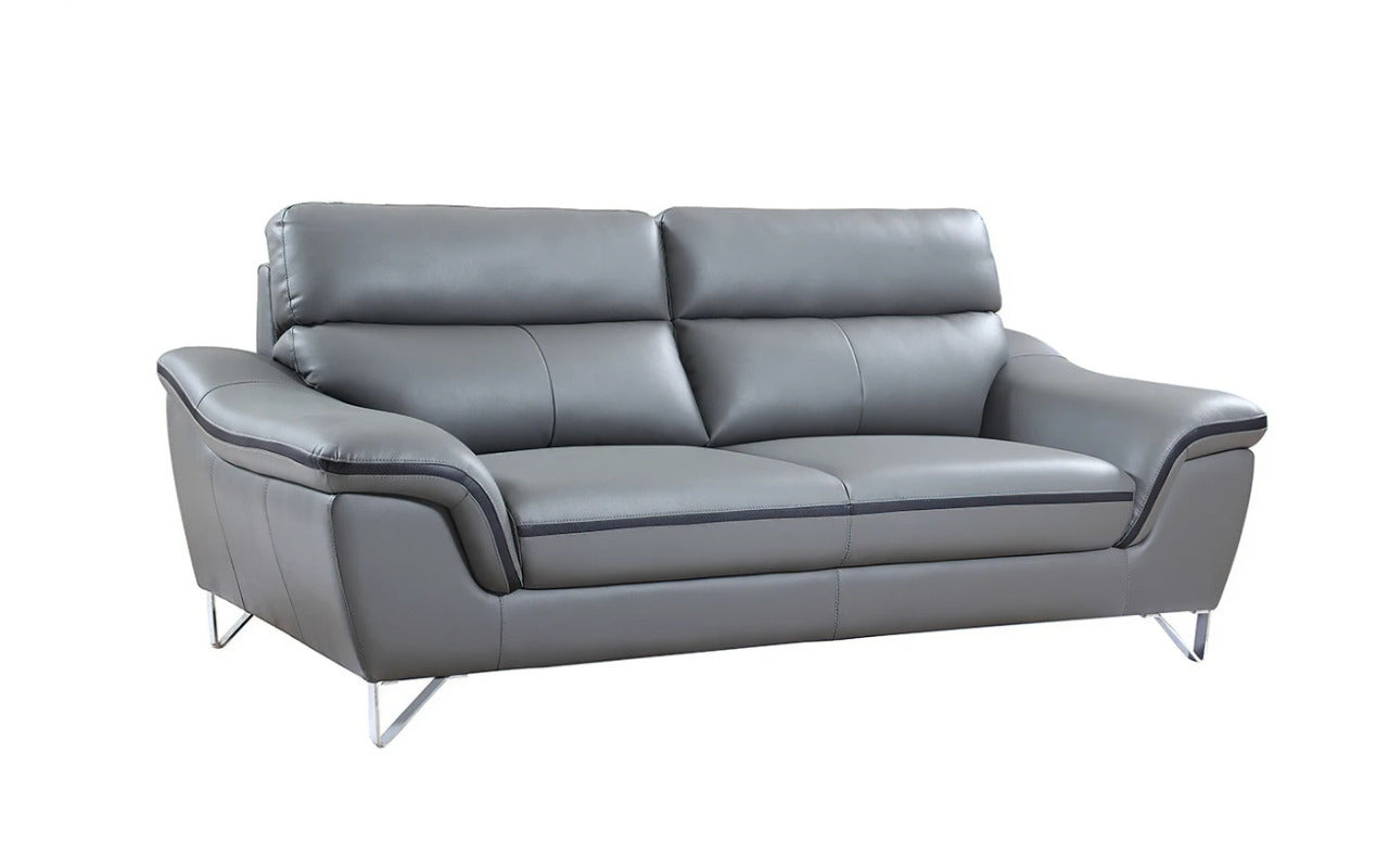 Modern Sofa Set: Leatherette 5 Seater Sofa Set