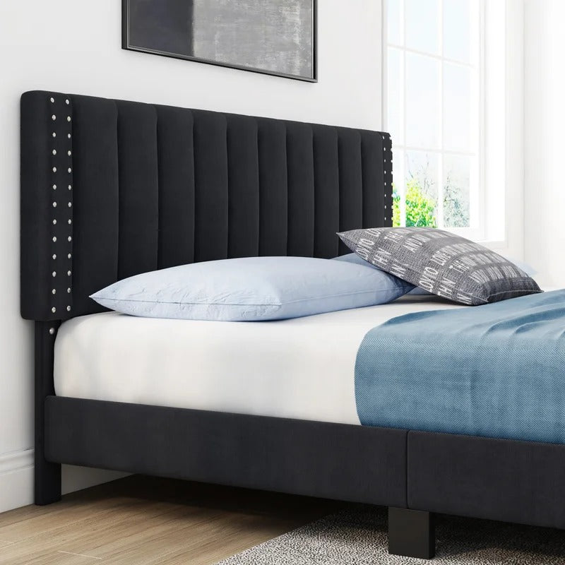Modular Bed : Eva Tufted Upholstered Platform Bed
