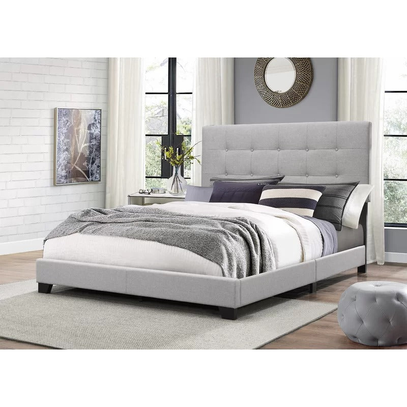 Modular Bed : Fiza Tufted Upholstered Standard Bed
