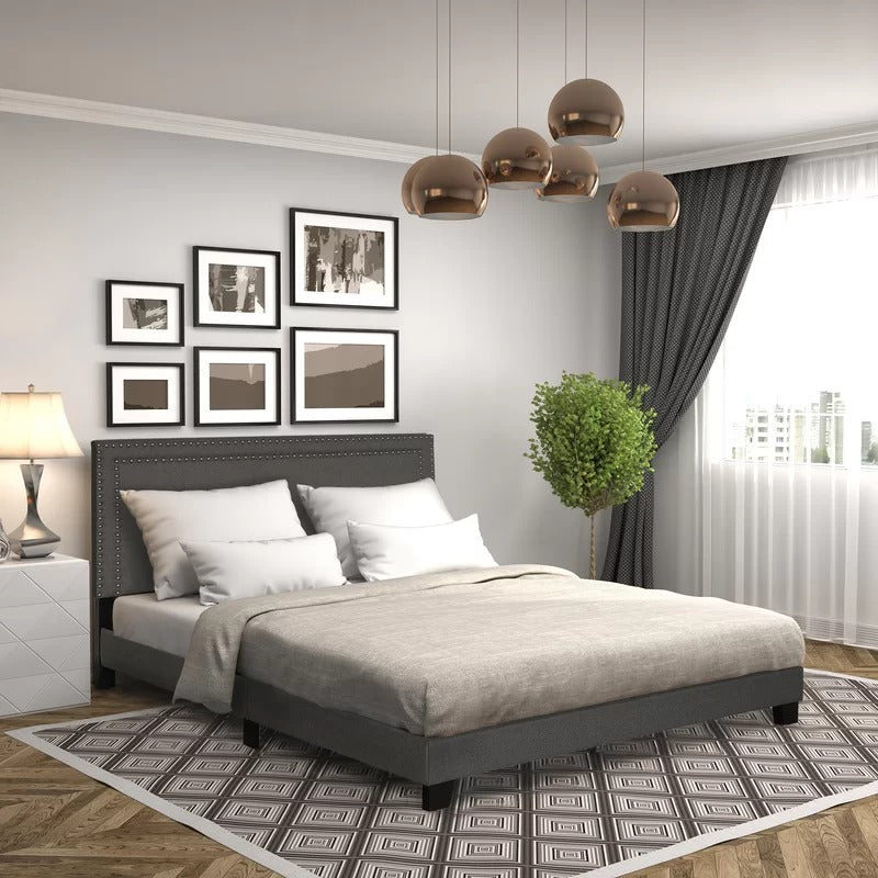 Modular Bed : Keni Upholstered Platform Bed