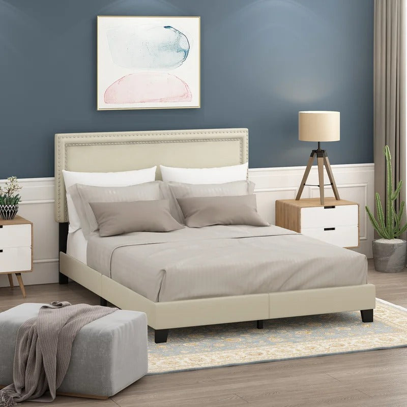 Modular Bed : Keni Upholstered Platform Bed