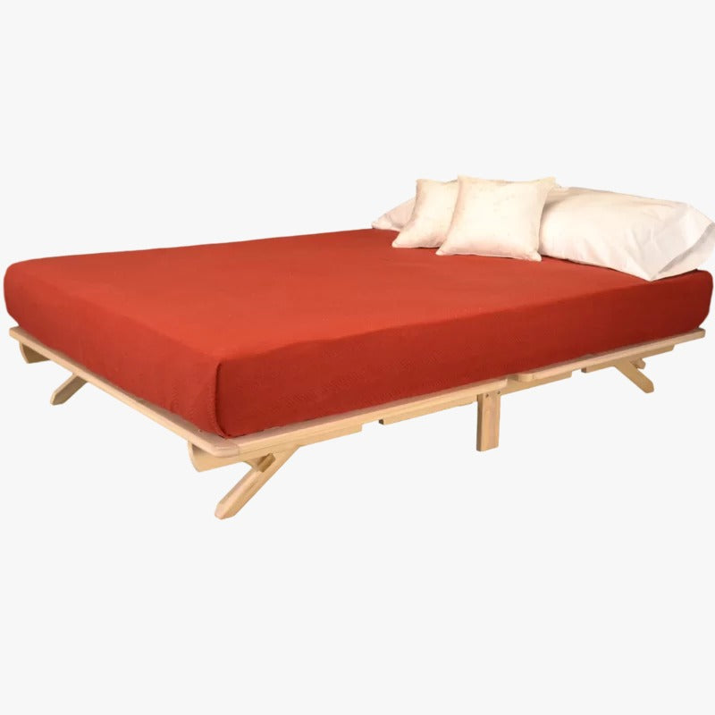 Modular Bed : Liza Solid Wood Platform Bed