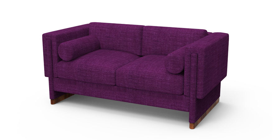 3 Seater Sofa Set:- Munix Fabric Sofa Set (Violet)