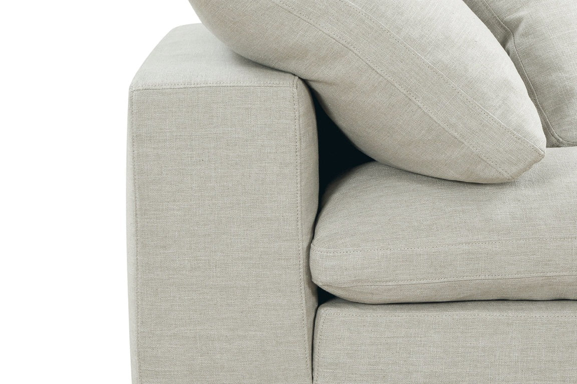 3 Seater Sofa:- Neppar Fabric Sofa Set, (Light Grey)