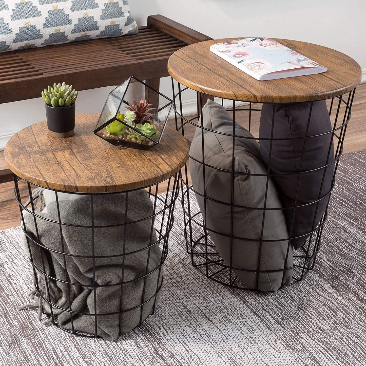 Nest Of Table: Nesting End Tables with Storage