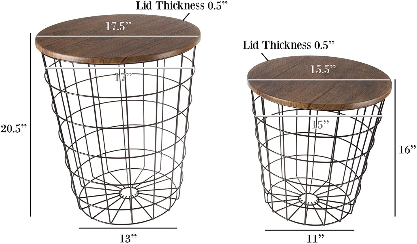 Nest Of Table: Nesting End Tables with Storage