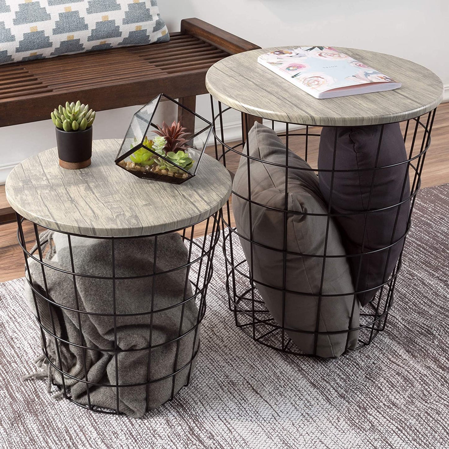 Nest Of Table: Nesting End Tables with Storage
