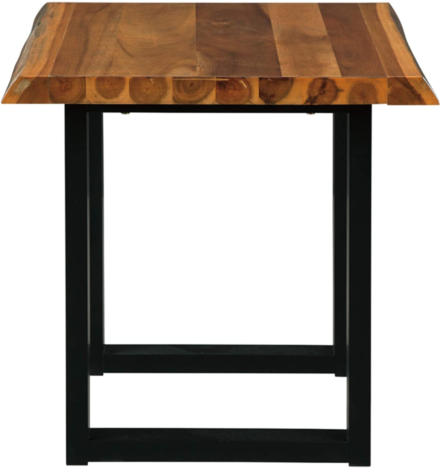 Nest Of Tables: Contemporary Square End Table, Brown/Black
