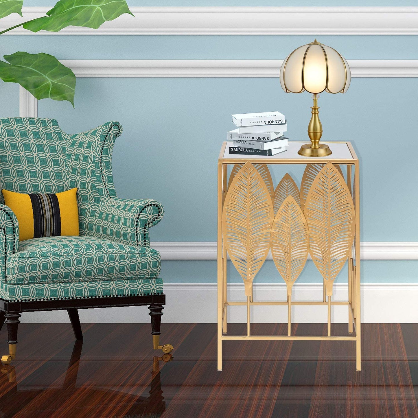Nest Of Tables : Nesting Round Gold Nightstands Decent Set of 2