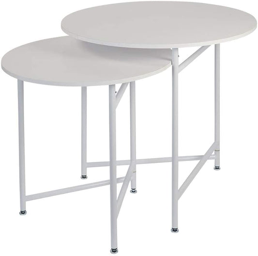 Nest Of Tables Round Nesting White Tables (Display Tables)