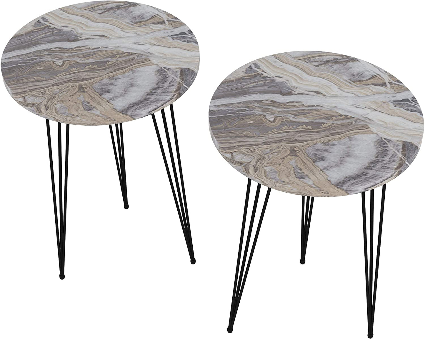Nest Of Tables : Set of 2 Side Tables for Small Spaces