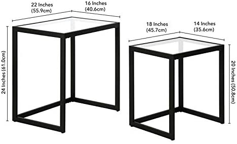 Nest Of Tables Side Table, Black Bronze