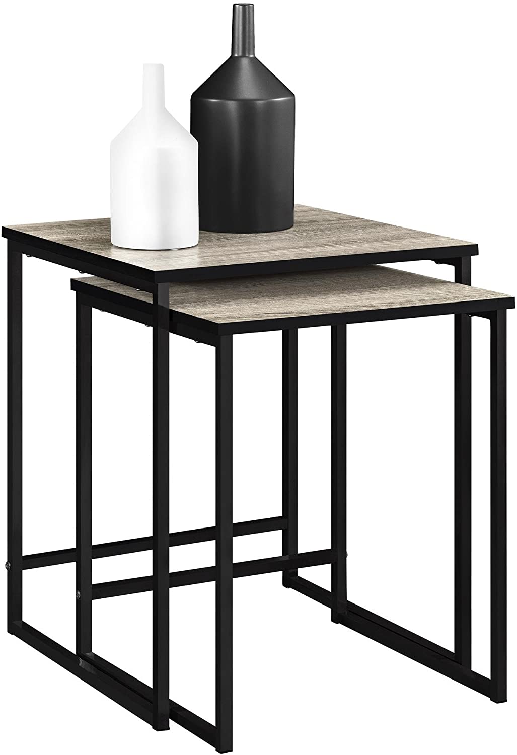 Nest Of Tables : Stewart Nesting Tables, Weathered Oak