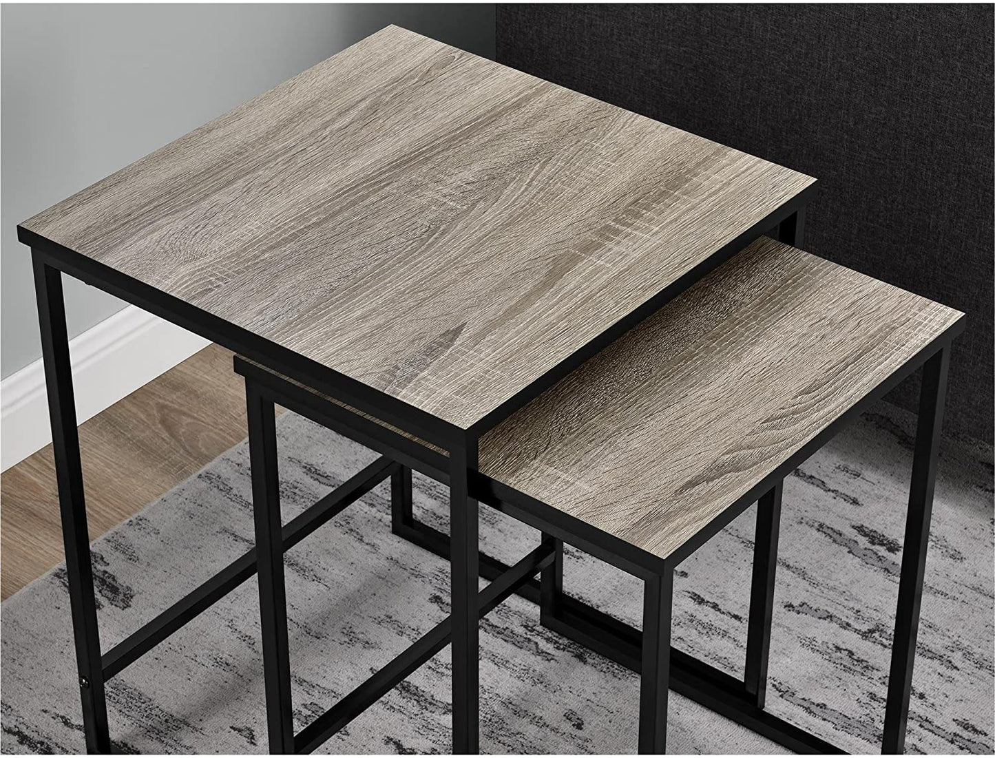 Nest Of Tables : Stewart Nesting Tables, Weathered Oak