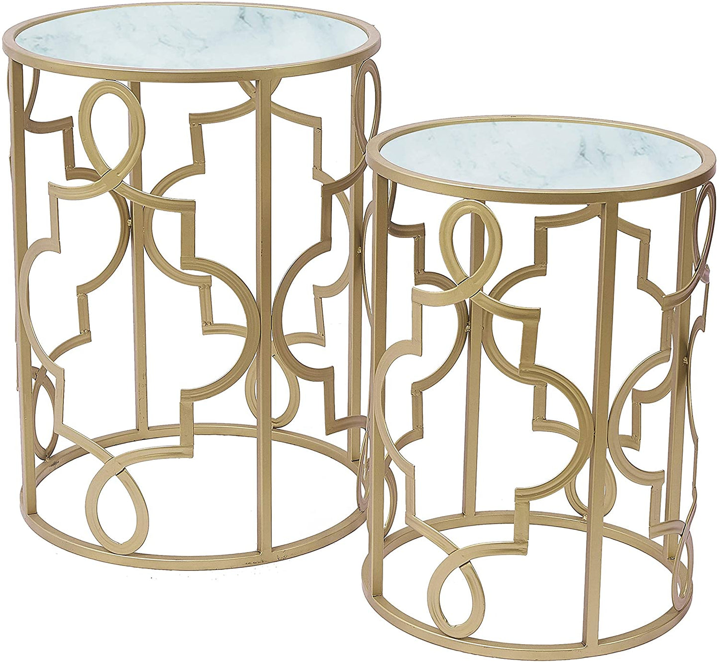Nest Of Tables: Top Set of 2, Stacking Small Coffee Tables for Small Space Living Room